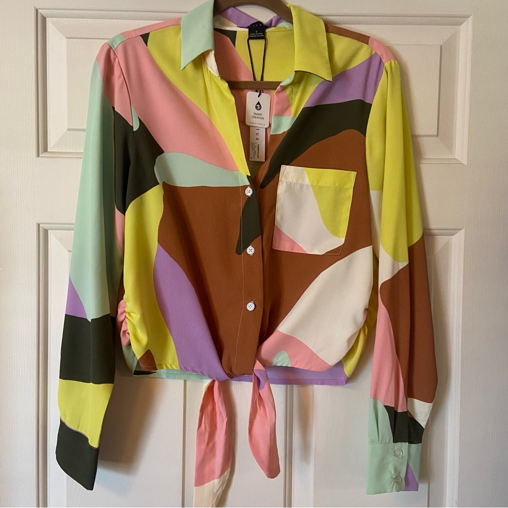 Colorful Abstract Women's Top